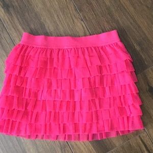 NWOT girls tulle ruffled skirt